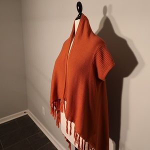 Willie Smith - Burnt Orange - Fringed Knitted Vest
